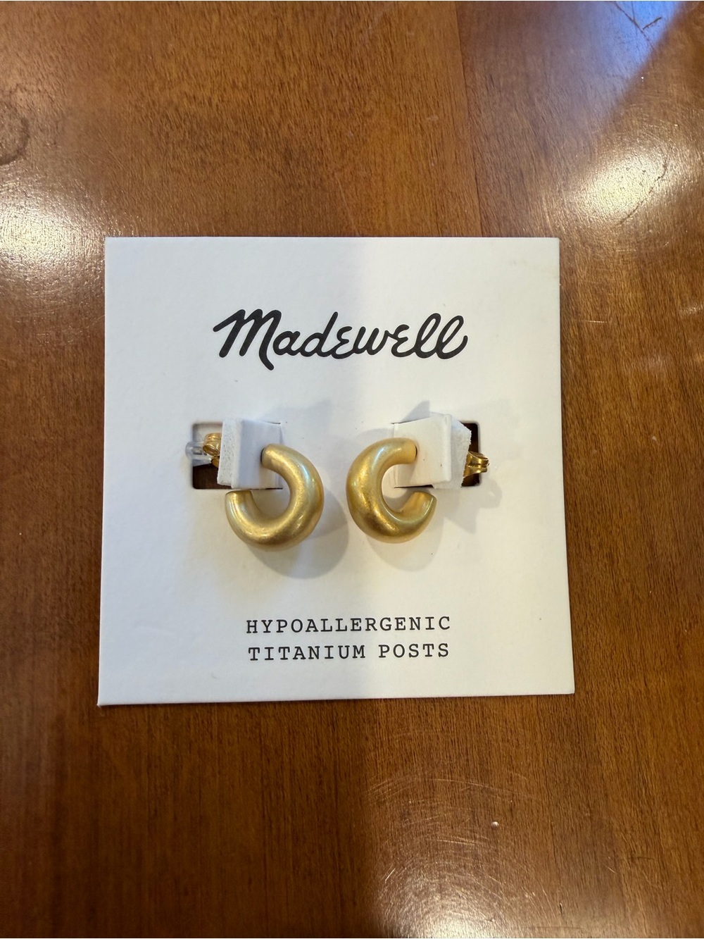 Madewell NWT Huggie Earrings